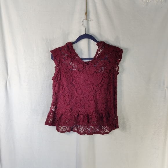 AMBIANCE Women's Lace Top - Picture 5 of 5